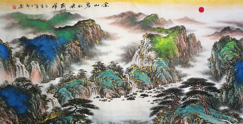 刘二郎描金山水精品推荐